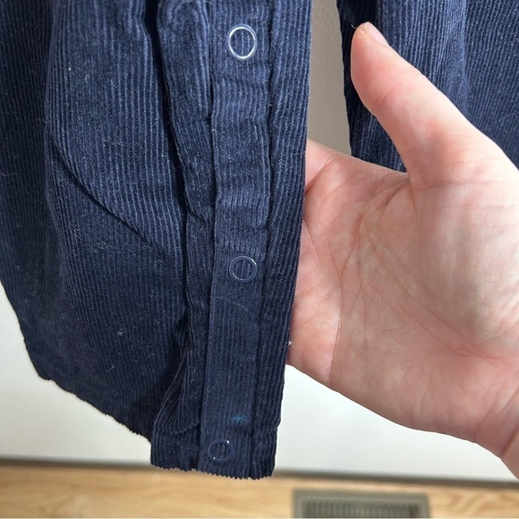 Vintage Hartstrings Snowboarding Penguin Corduroy Overalls Navy Blue 24 mos - Picture 6 of 6